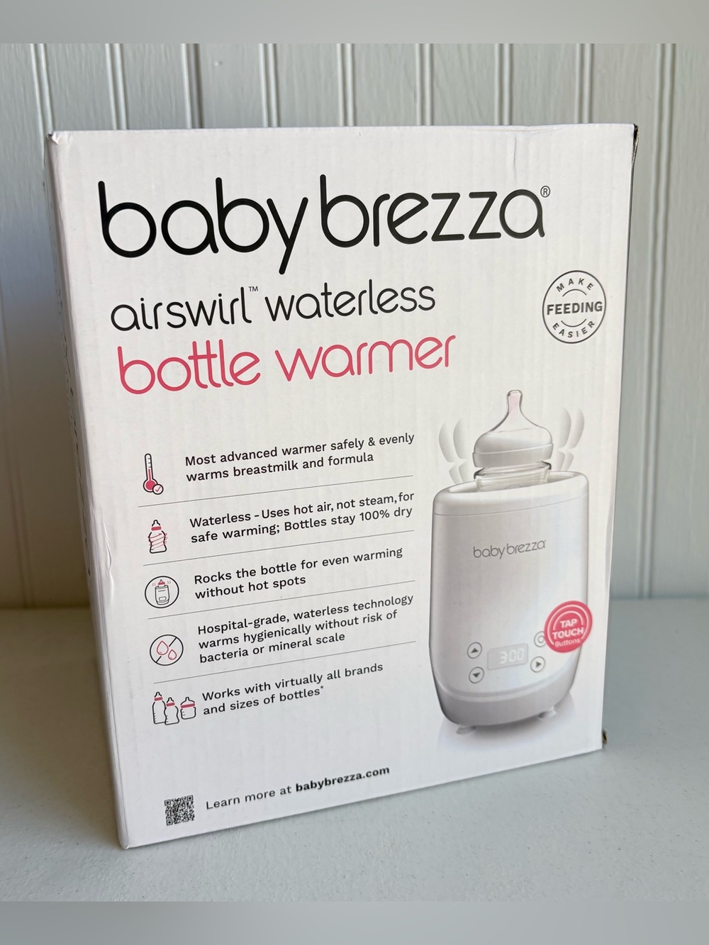 New & Sealed Baby Brezza AirSwirl Waterless Baby Bottle Warmer White BRZ0105 - Picture 2 of 9